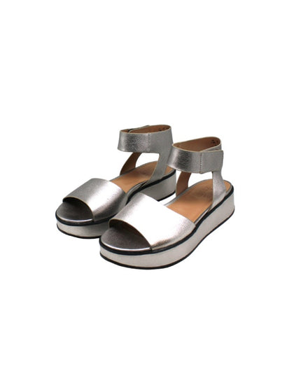 Naturalizer Camry Platform Sandals Women's Size 7.5 New pewter