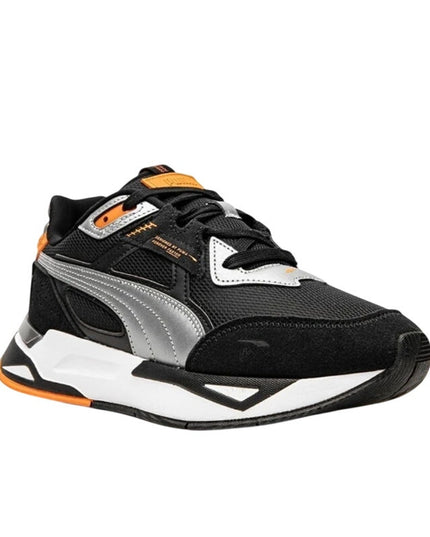 Puma Mirage Sport Hacked Lines Black Orange Metallic Mens 11.5 Running Shoe