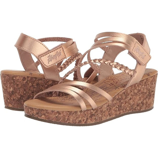 Girls Sandal Blowfish Liddie-K Rose Gold big Kids Size 13 NWT