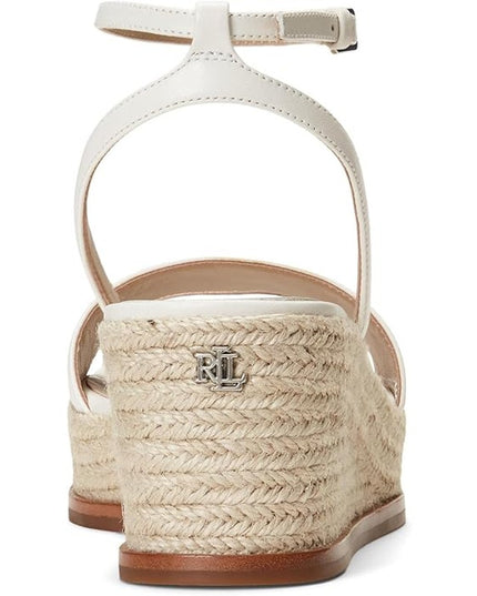 Lauren Ralph Lauren Leona Women's White Espadrille Size 10B New