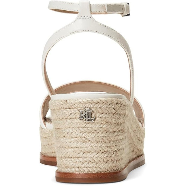 Lauren Ralph Lauren Leona Women's White Espadrille Size 10B New