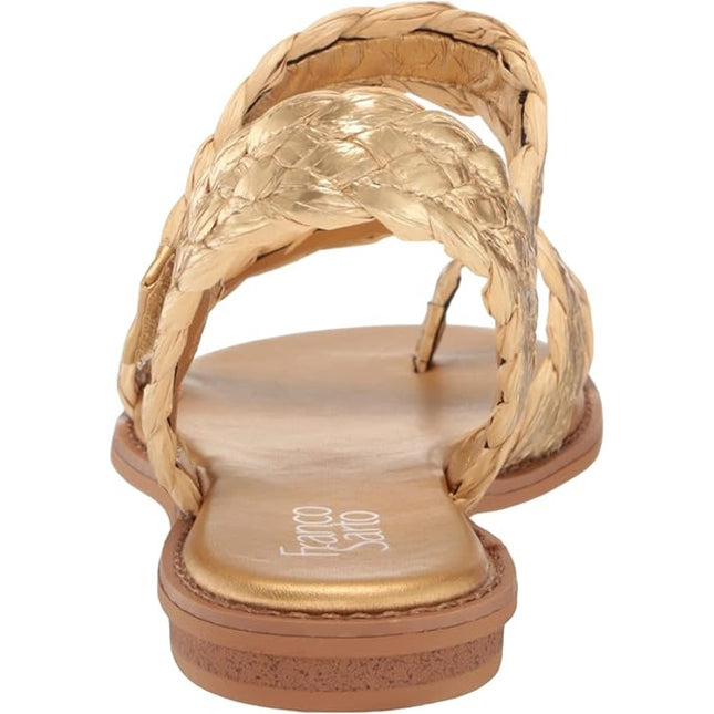 FRANCO SARTO women's Graze strapping gold Sandal size 7.5 M