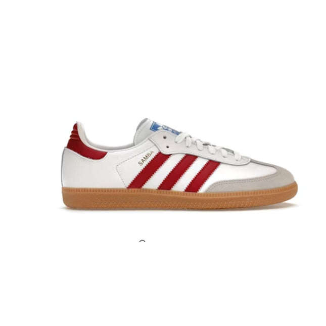 Adidas Samba OG Men's White Burgundy Leather Sneaker 13 NWOB