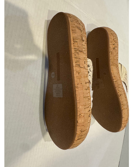 Lucky Brand Jaslene Women's Tan Platform Thong Sandal 9.5M NWOB