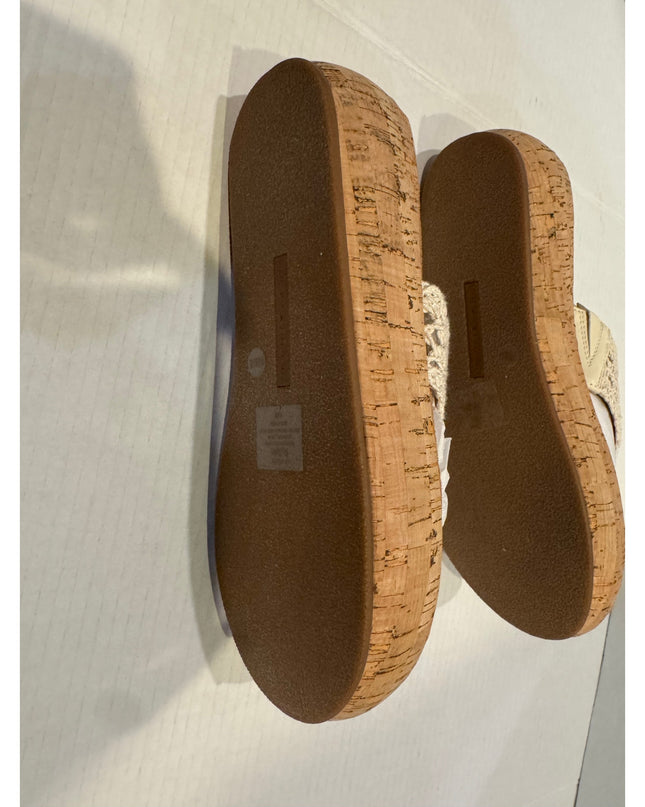 Lucky Brand Jaslene Women's Tan Platform Thong Sandal 9.5M NWOB
