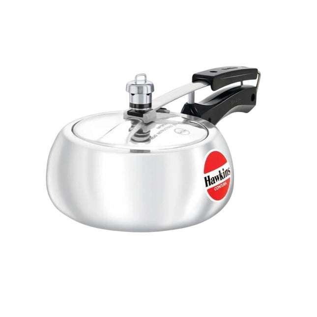 Hawkins Contura 2 Litre Pressure Cooker Silver STAINLESS STEELNIB