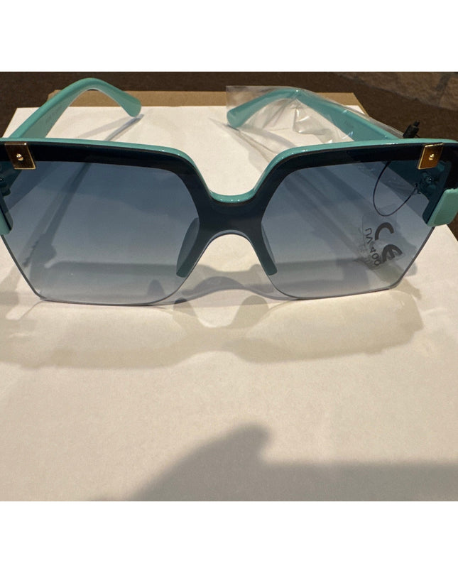 UV 400 Protection FASHION SHIELD SUNGLASSES Green she's bad to be some shit