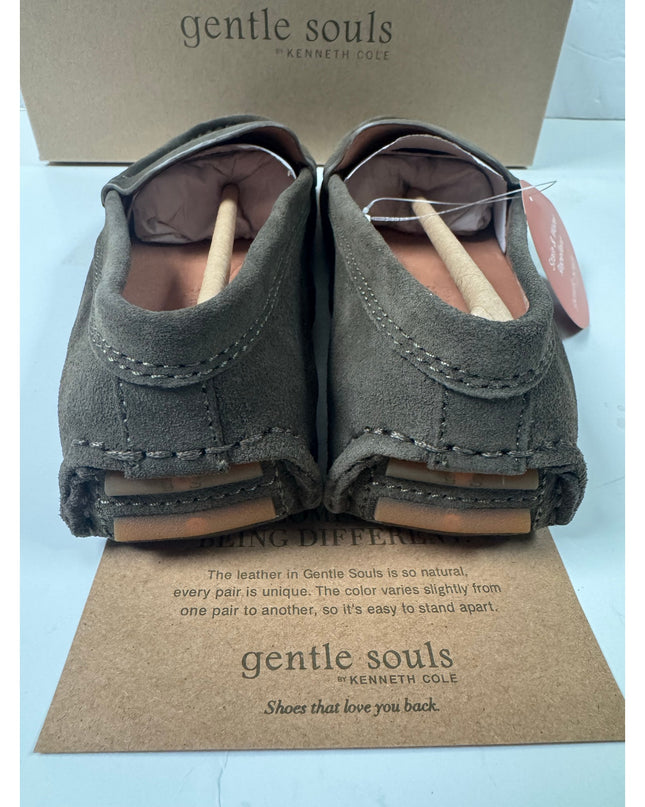 Gentle Souls Women's Mina Suede Driver Loafer Size 7.5 Olive New