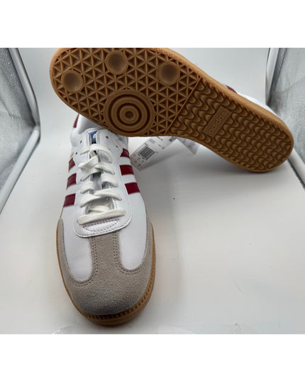 Adidas Samba OG Men's White Burgundy Leather Sneaker 13 NWOB