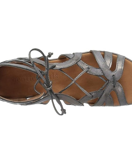 Gentle Souls by Kenneth Cole Women's Break My Heart Gladiator Sandal Grey7m
