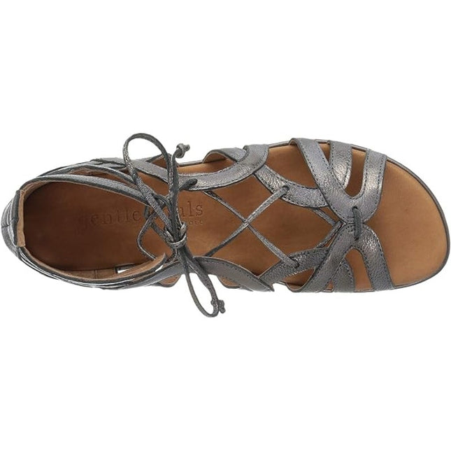 Gentle Souls by Kenneth Cole Women's Break My Heart Gladiator Sandal Grey7m