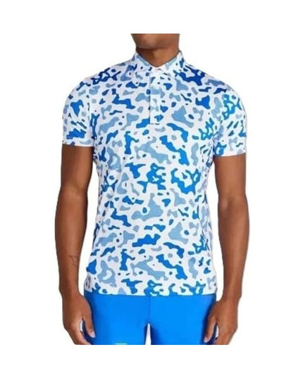Redvanly Barres Men's Marine Blue Stretch Luxe Golf Polo XL NWT