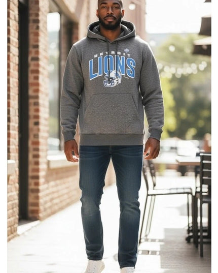 Detroit Lions Logo NFL Ultra Game Men's Pullover Hoodie med New