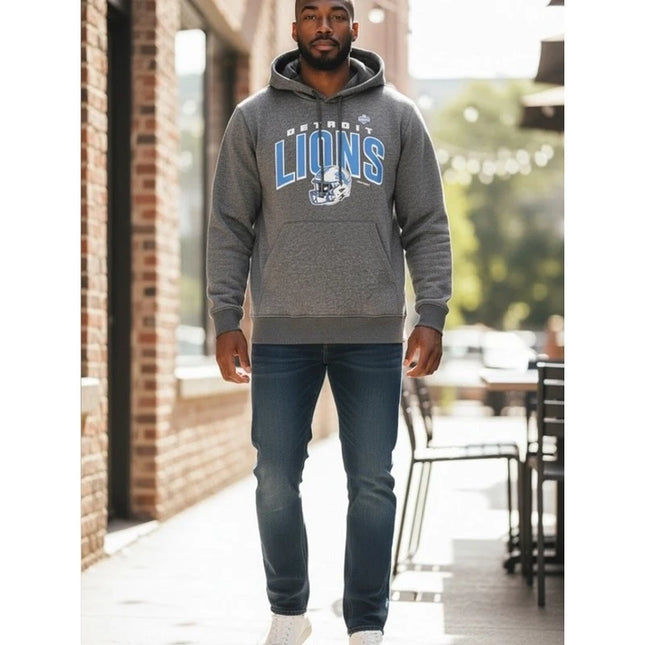 Detroit Lions Logo NFL Ultra Game Men's Pullover Hoodie med New