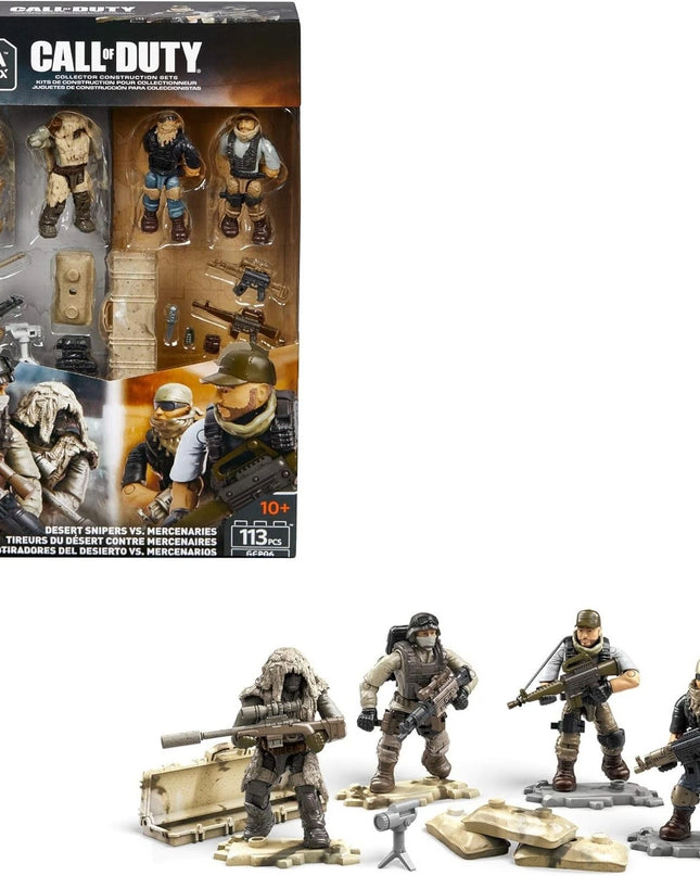 Mega Construx Call of Duty Desert Snipers Vs. Mercenaries, Multi (GCP06) new