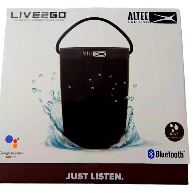 Altec Lansing Live 2 Go WiFi / Bluetooth Google Assistant Speaker sealed New