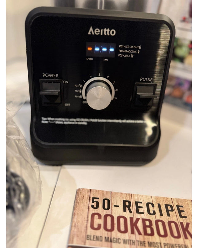 Aeitto 1500W Blender 68 Oz Professional  Blender for Ice Crush & Frozen Drinks