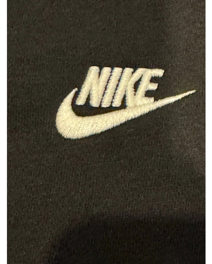 Nike Men's Club Fleece Sweatshirt Black Fleece Pullover Sport Casual Crewneck M