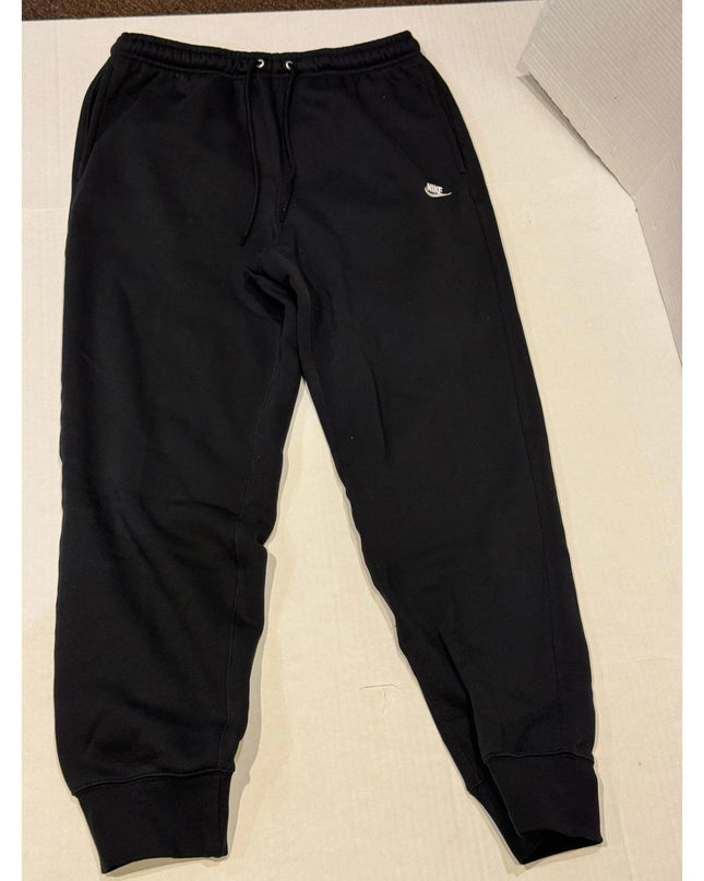 Men's NIKE Sportswear Club Essential Fleece Joggers, Black size medium NWT