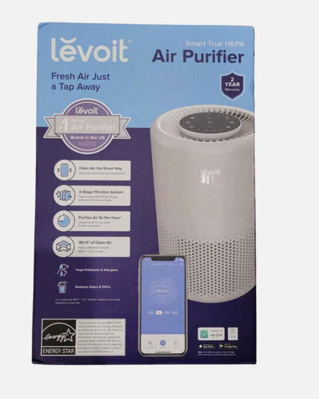 Levoit Core 200S-P Smart True Air Purifier Gray BLUEtooth compatible