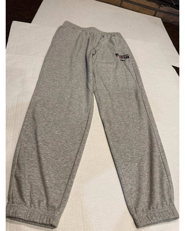 Puma Youth Fleece Jogger Pants Size Medium 18/20 Gray New