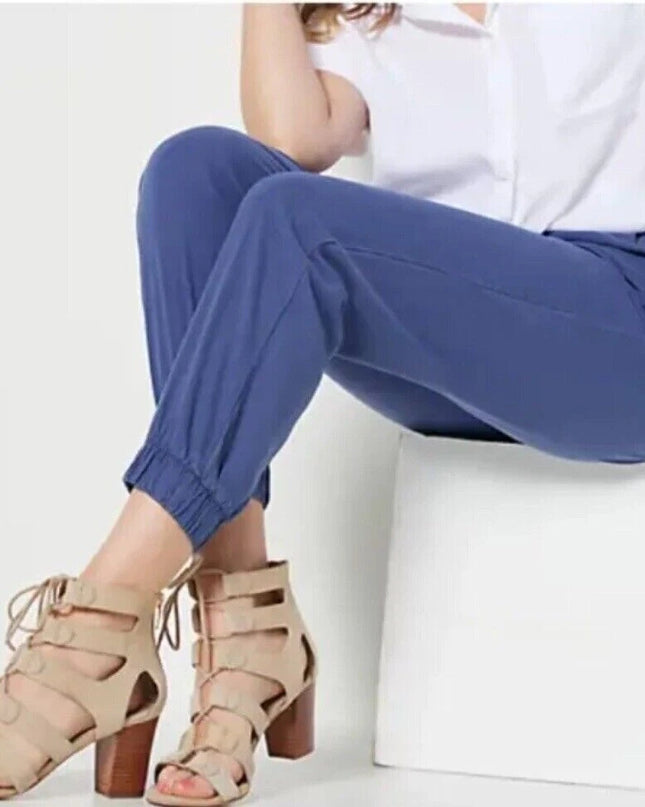 Side Stitch Petite Soft Tencera Pleated women's Jogger Pants