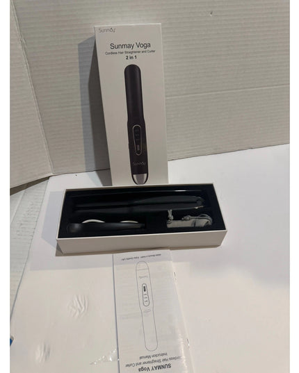 SUNMAY Cordless Hair Straightener – on the go Portable 2-in-1 Flat Iron & Curler