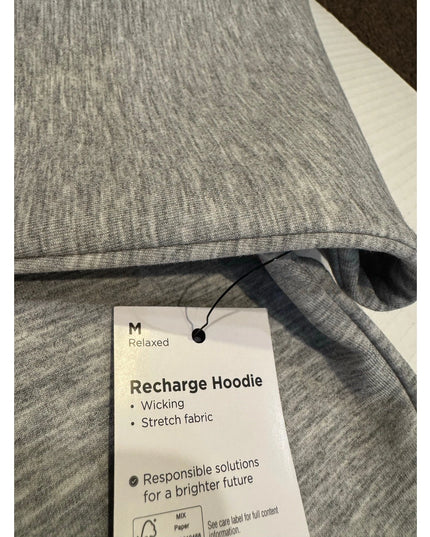 Men's FLX Recharge Scuba Hoodie Flint Heather gray M nwt