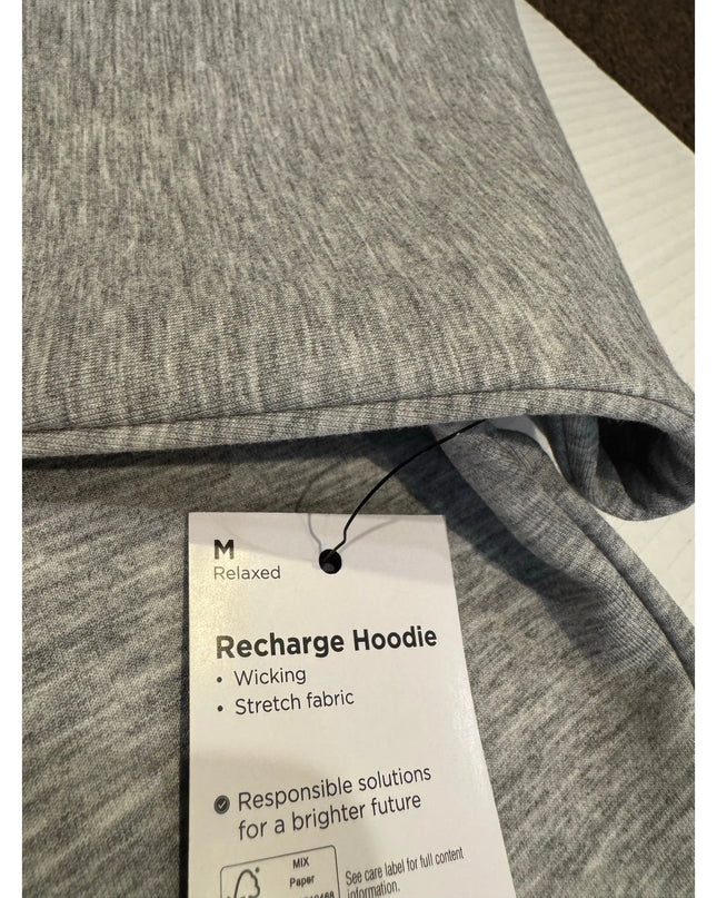 Men's FLX Recharge Scuba Hoodie Flint Heather gray M nwt