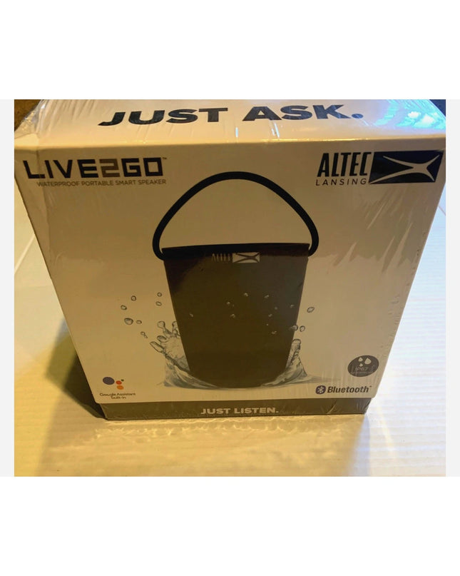 Altec Lansing Live 2 Go WiFi / Bluetooth Google Assistant Speaker sealed New