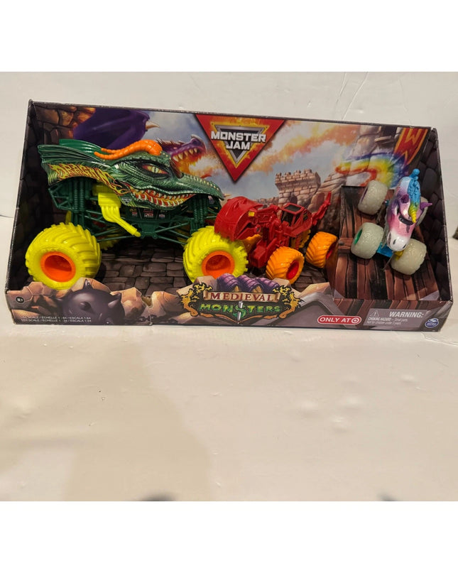 Monster truck Jam 1:24 & 1:64 Scale Diecast Vehicles 3pk