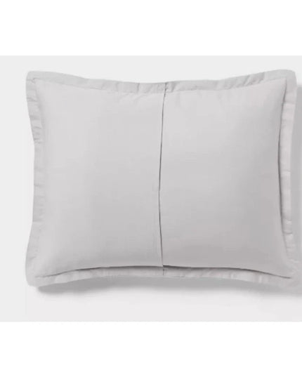 Washed Waffle Weave Comforter and Sham Set - Threshold full/queen light Gray