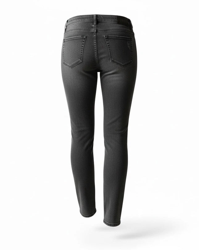 Warp + Weft Women's Orion Slim Distressed High Rise Jeans Size 32x30 Gray New