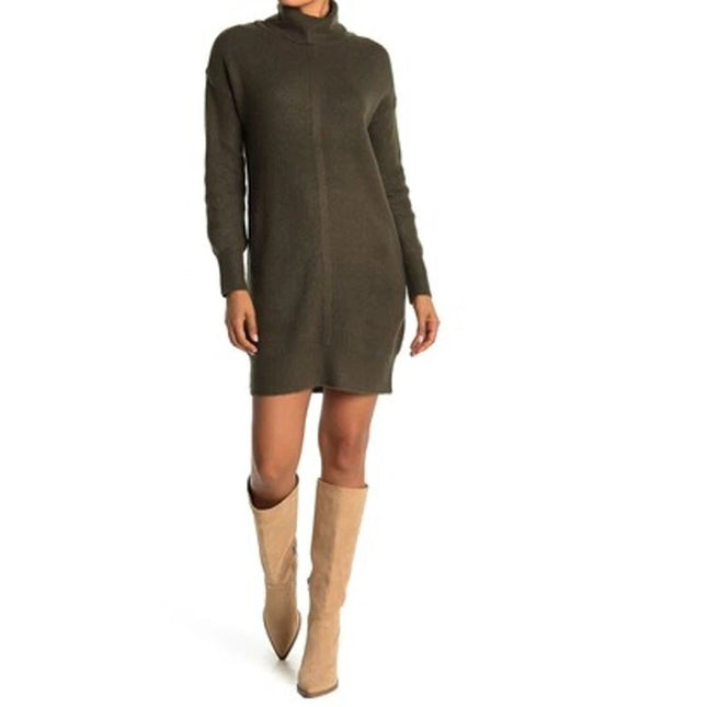 RD Style women Seamed mini Turtleneck Sweater Dress size S/P