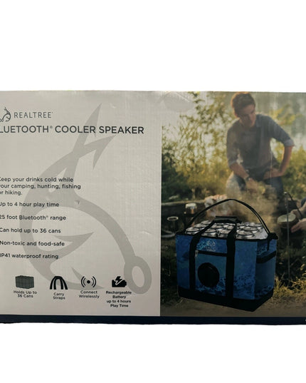 Real Tree  Insulated can Cooler with Wireless Bluetooth Speaker, Holds 36 Cans
