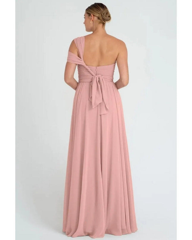 Jenny Yoo Convertible Bridesmaid Dress Mira Long  dress Champagne size 6
