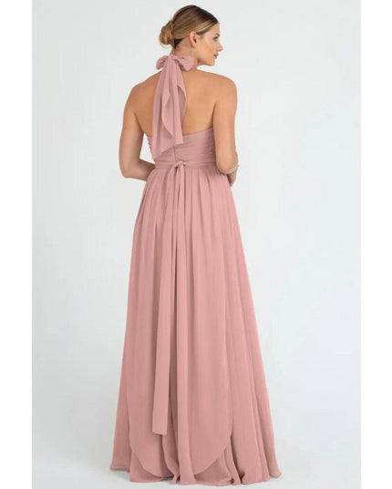 Jenny Yoo Convertible Bridesmaid Dress Mira Long  dress Champagne size 6