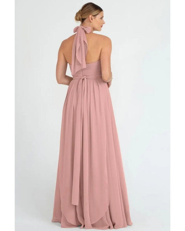 Jenny Yoo Convertible Bridesmaid Dress Mira Long  dress Champagne size 6
