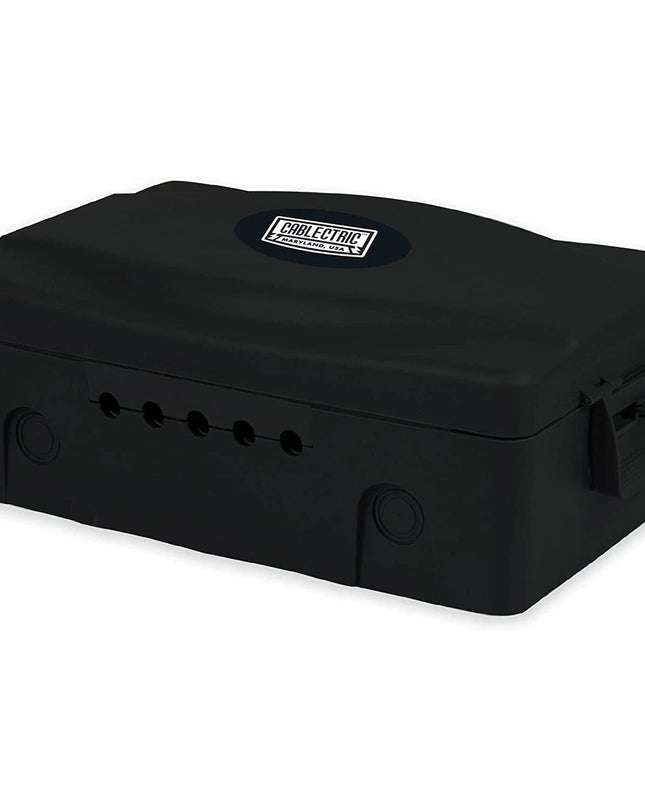 Outdoor Weather Resistant Connection Box -Cover for Extension Cord  Black
