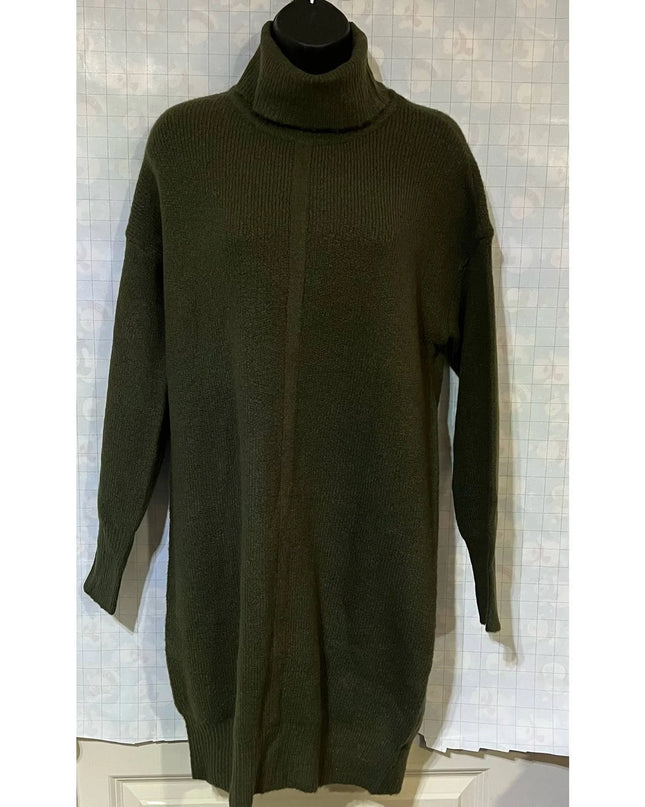 RD Style women Seamed mini Turtleneck Sweater Dress size S/P