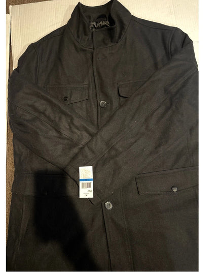 Michael Kors Men's Monroe Scarf Coat black xl men new