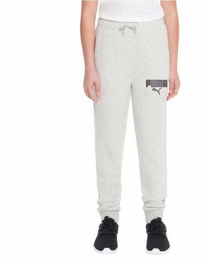 Puma Youth Fleece Jogger Pants Size Medium 18/20 Gray New