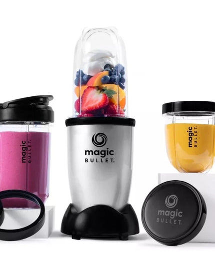 Magic Bullet Personal Blender Set Mixer for Smoothies, 250W,Stainless Steel