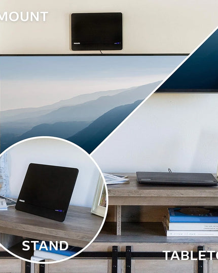 Philips Elite Channel Finder Indoor TV Antenna, Long Range Signal Booster