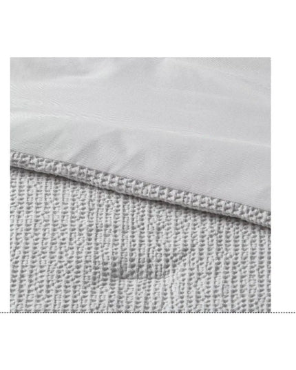 Washed Waffle Weave Comforter and Sham Set - Threshold full/queen light Gray