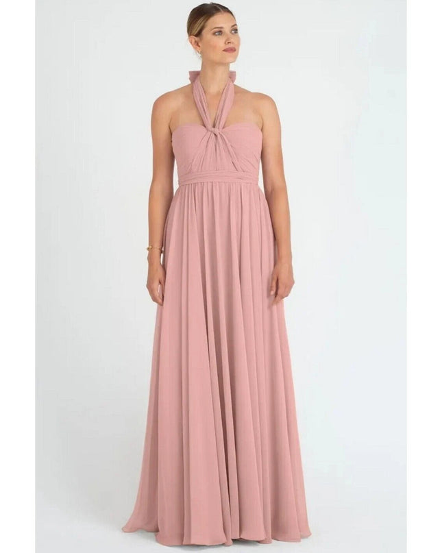 Jenny Yoo Convertible Bridesmaid Dress Mira Long  dress Champagne size 6