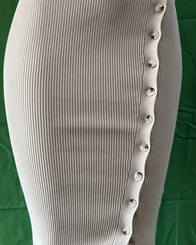 Womens 2024 Summer V Neck Knit Midi Dress Bodycon Sleeveless Ribbed DRESS S ,M,L