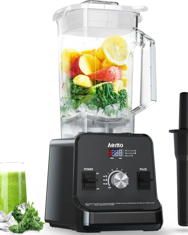 Aeitto 1500W Blender 68 Oz Professional  Blender for Ice Crush & Frozen Drinks