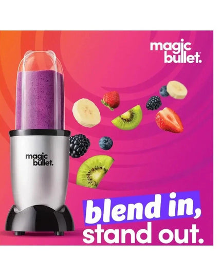 Magic Bullet Personal Blender Set Mixer for Smoothies, 250W,Stainless Steel