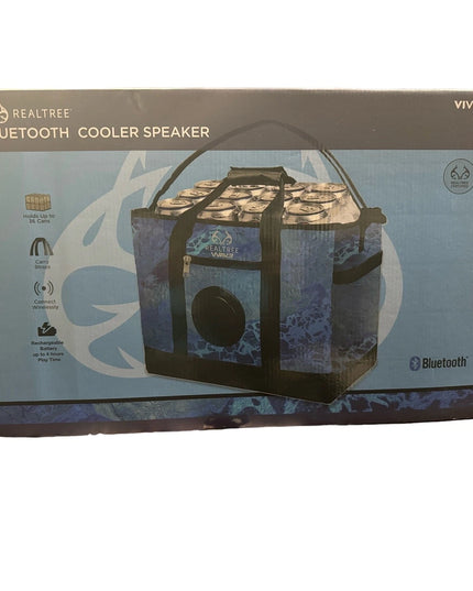 Real Tree  Insulated can Cooler with Wireless Bluetooth Speaker, Holds 36 Cans